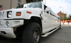 Stretch Hummer H200 at Prague Airport - interior