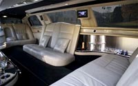 picture of interiors of Prague white Lincoln Town Car 120