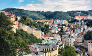 Karlovy Vary - spa town in Czech Republic